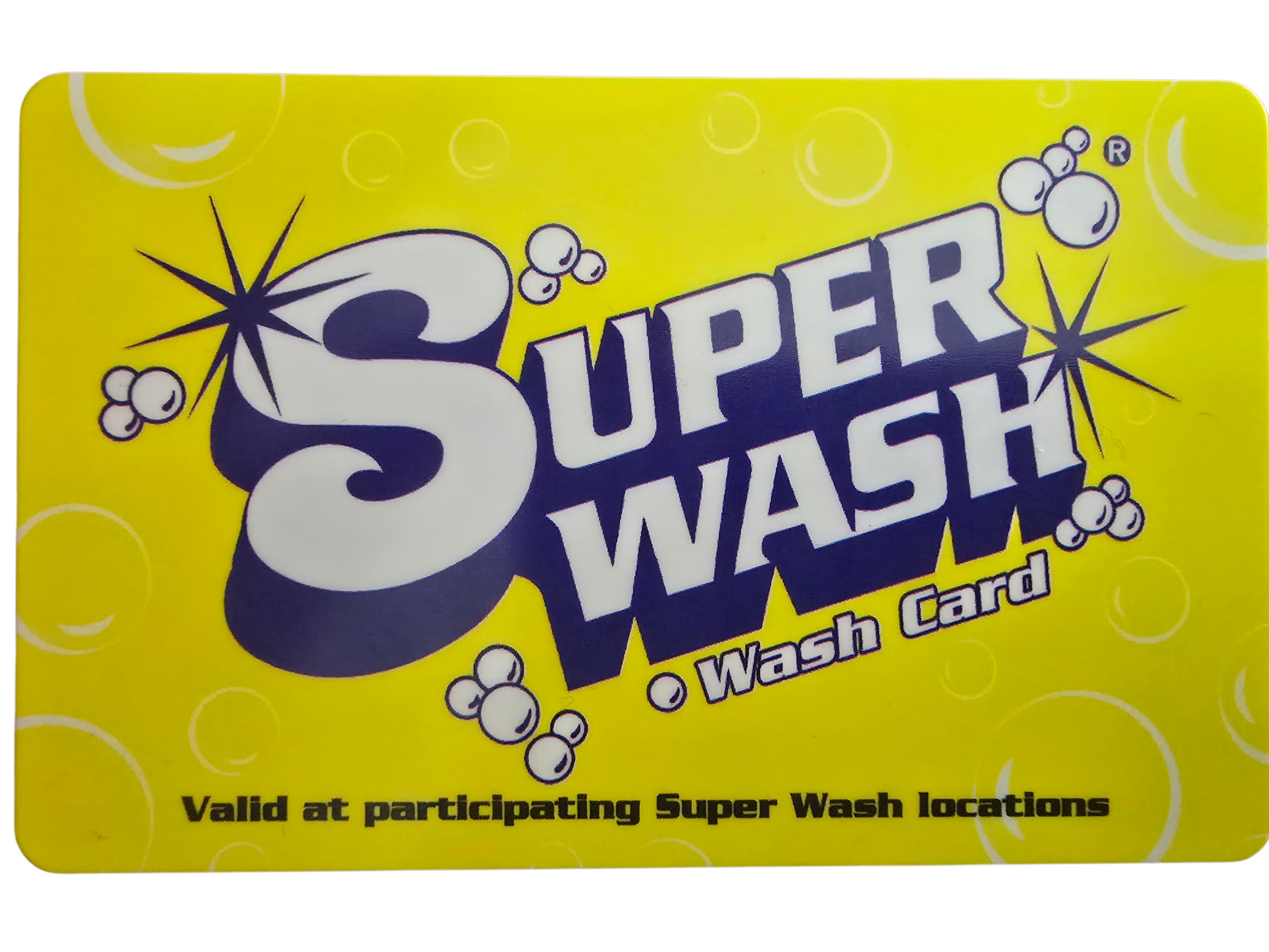 $25 Wash Card Value